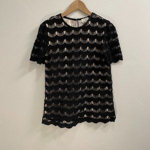 Kate Spade Scalloped Crochet top 0